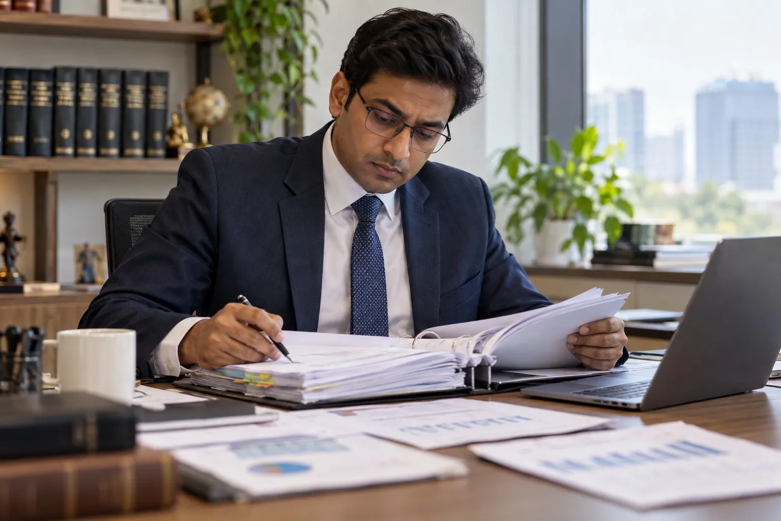 Review of financial records and evidence