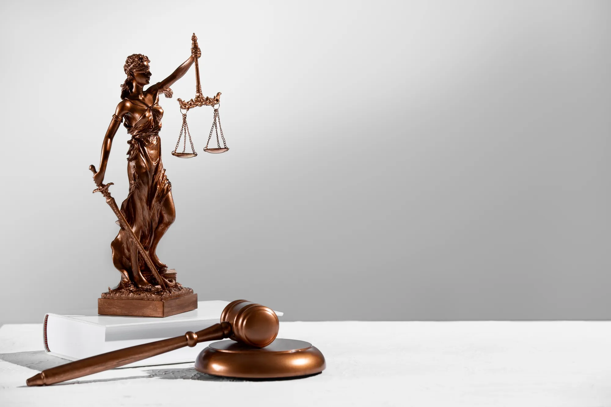 Lady Justice and a gavel